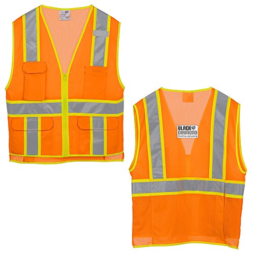Surveyor Zippered Two-Tone Vest Main Image