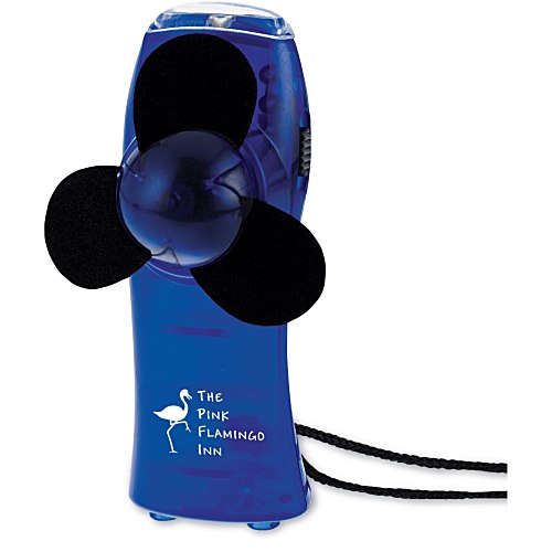 Turbo Mini Fan/Flashlight - Translucent Main Image