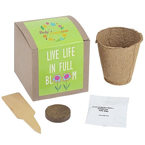 Growable Planter Gift Kit - Inspirational Live In Full Bloom - 24 hr Main Image