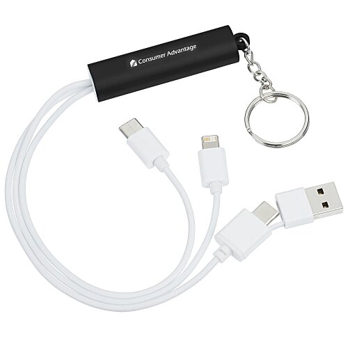 Route Light-Up Logo Duo Charging Cable with USBC Main Image