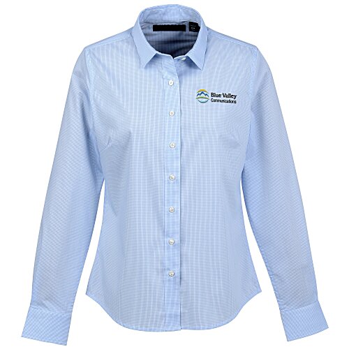 Perry Ellis Mini Grid Woven Shirt - Ladies' Main Image