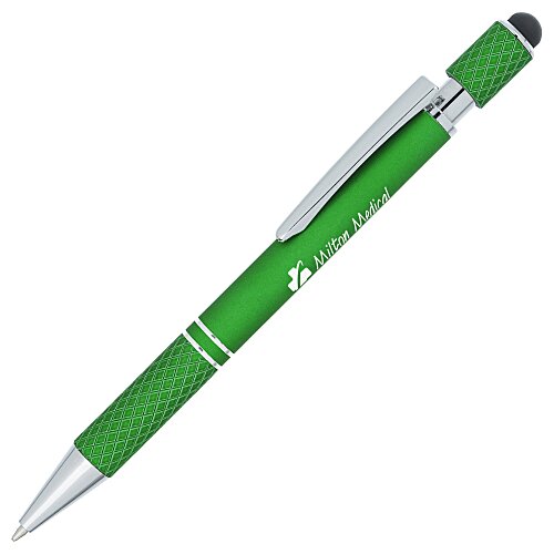 Siena Soft Touch Stylus Metal Spinner Pen Main Image