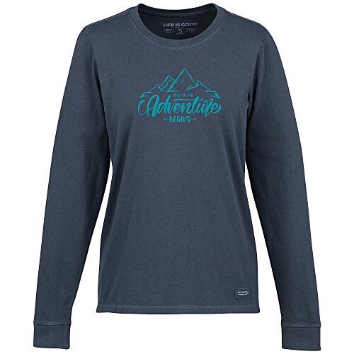 Life is Good Crusher Long Sleeve Tee - Ladies' - Screen Main Image