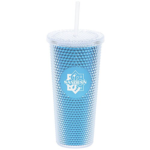 Bux Tumbler with Straw - 24 oz. - Metallic Main Image