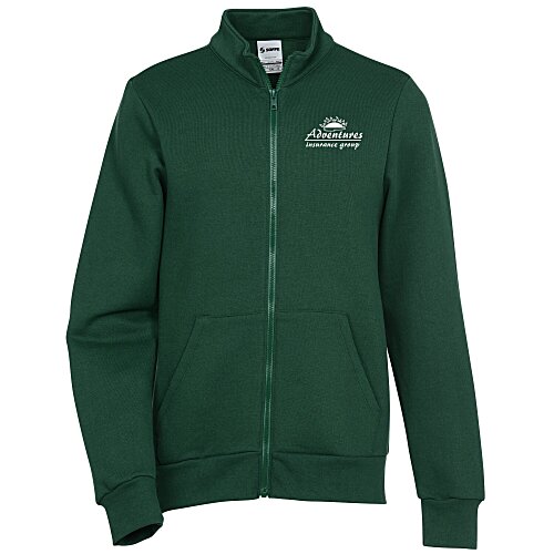 Soffe Full-Zip Mock-Neck Sweatshirt Main Image
