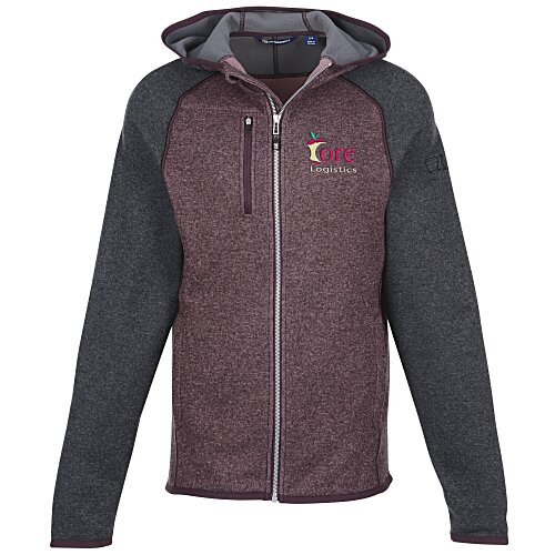 Cutter & Buck Sweater Knit Hooded Fleece Jacket - Men's Main Image