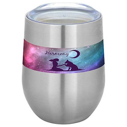 Corzo Vacuum Insulated Wine Cup - 12 ounces - Full Color Main Image