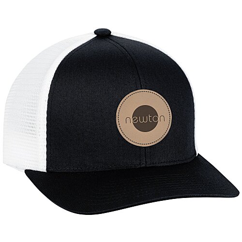 Trucker Flexfit Snapback Cap - Laser Engraved Patch Main Image