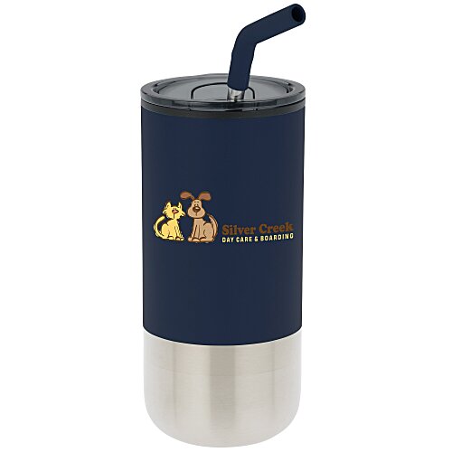 Lagom Tumbler with Stainless Straw - 16 oz - Full Color Main Image