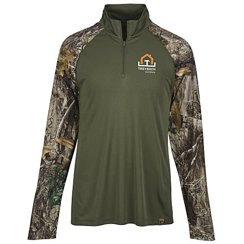Realtree Colorblock Performance 1/4-Zip Main Image