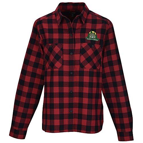 Plaid Flannel Two Pocket Shirt - Ladies' Main Image