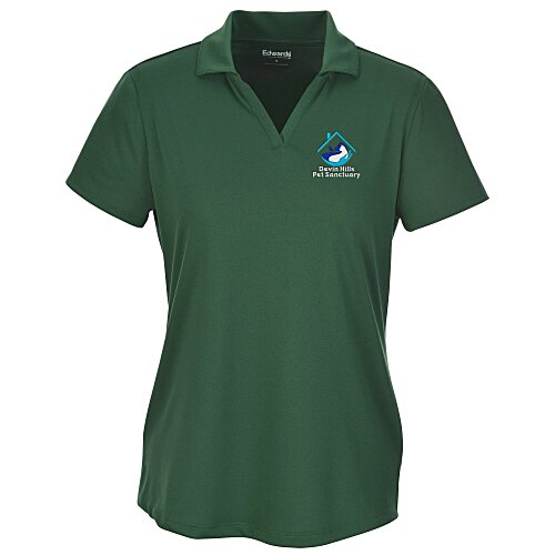 Lightweight Performance Split V-Neck Polo - Ladies' Main Image