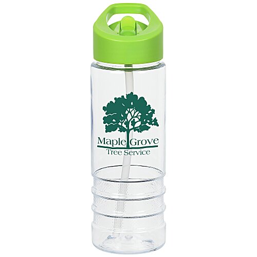 Clear Impact Vienna Tritan Renew Bottle with Flip Straw Lid - 24 oz. Main Image