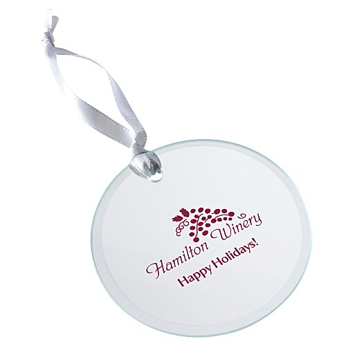 Beveled Glass Ornament - Round Main Image