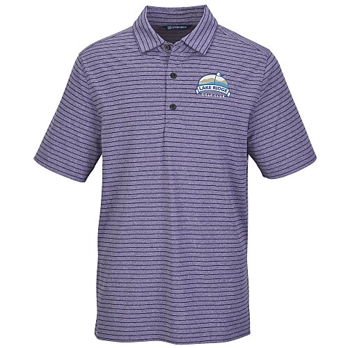 Cutter & Buck Forge Heather Stripe Polo Main Image