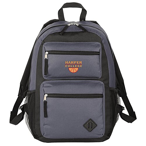 Double Pocket Backpack - Embroidered Main Image