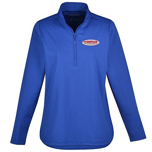 Dual-Knit 1/4-Zip Pullover - Ladies' Main Image