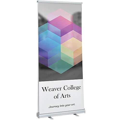 Economy Retractable Double-Sided Banner Display - 36" Main Image