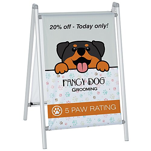 Gallaria A-Frame Display Main Image