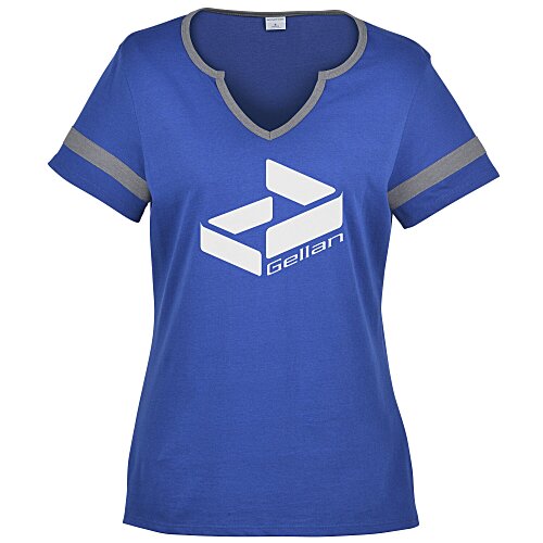 Intermission Notch Neck T-Shirt - Ladies' Main Image