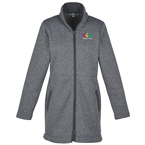 Curve Sweater Fleece Long Jacket - Ladies' Main Image