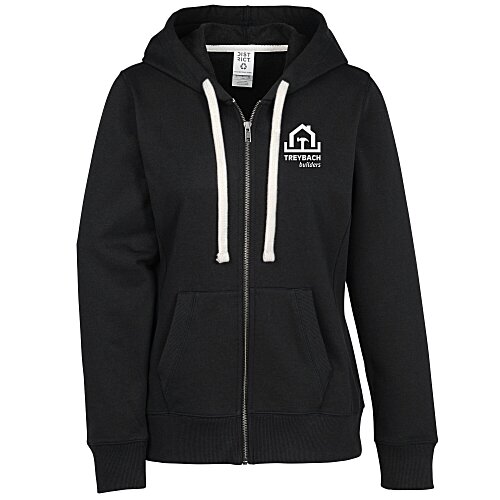 District Recycled Full-Zip Hoodie - Ladies' - Screen Main Image