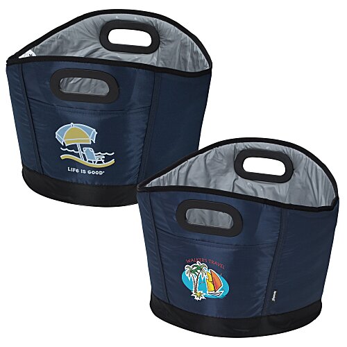 Life is Good Koozie® Party Cooler - Full Color - Beach Umbrella Main Image