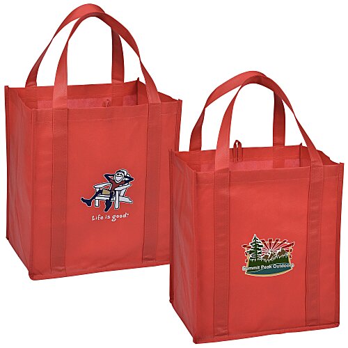 Life is Good Grocery Tote - Full Color - Adirondack Main Image