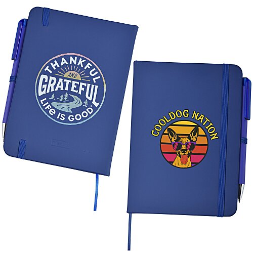 Life is Good TaskRight Afton Notebook with Pen - Full Color - Grateful Main Image