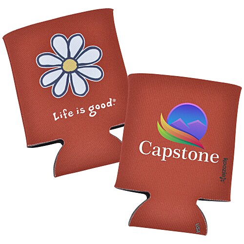 Life is Good Koozie® Can Cooler - Full Color - Daisy Main Image