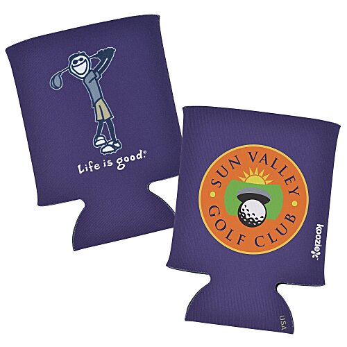 Life is Good Can Koozie® - Full Color - Golf Main Image