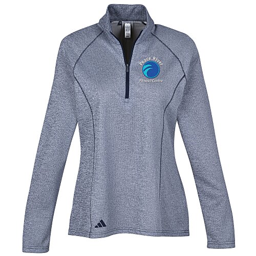 adidas Space-Dyed 1/4-Zip Pullover - Ladies' Main Image