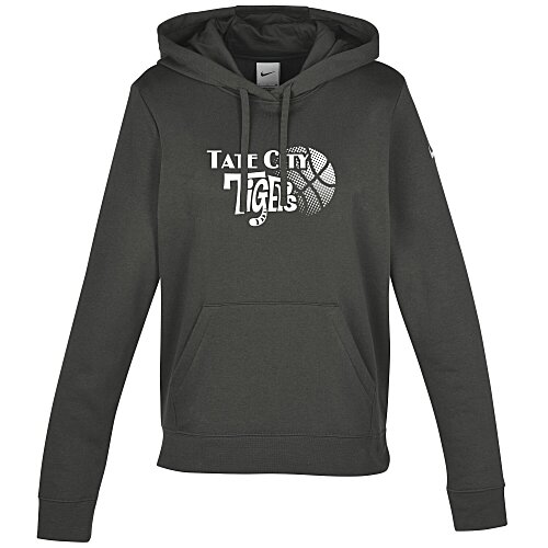 Nike Club Fleece Sleeve Swoosh Pullover Hoodie - Ladies' - Screen Main Image