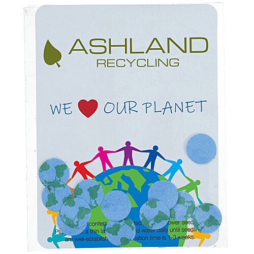 Seed Paper Confetti Pack - Globe Main Image