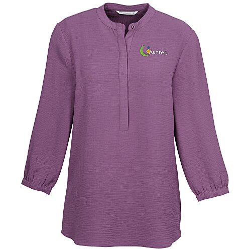 Textured Crepe 3/4-Sleeve Tunic - Ladies' Main Image