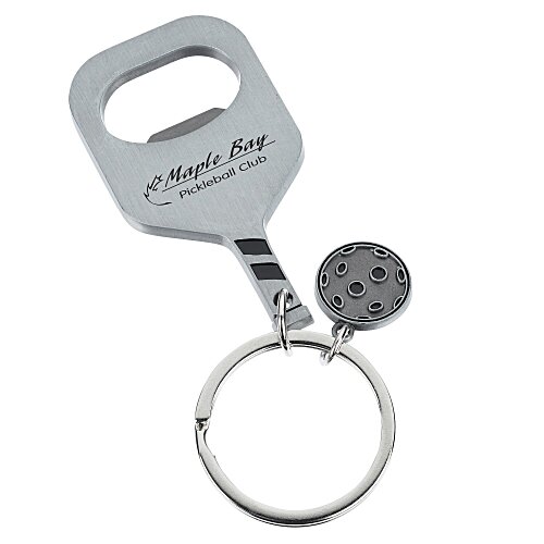 Pickleball Bottle Opener Keychain Main Image