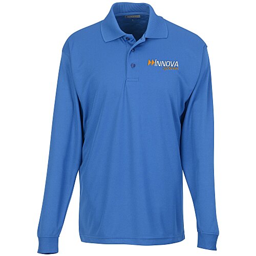 Opponent Micro Pique Long Sleeve Wicking Polo Main Image