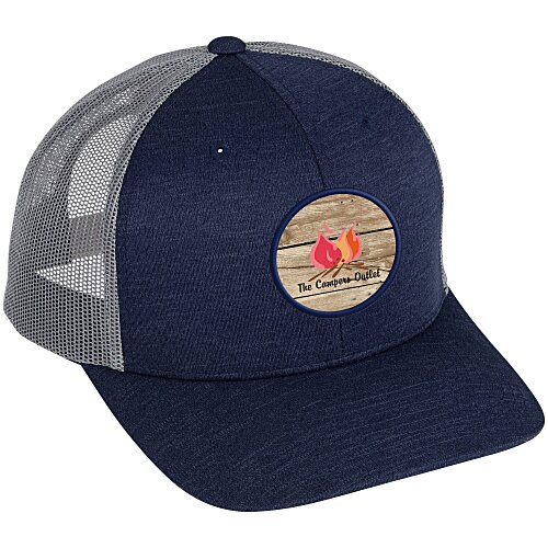 Zone Sonic Heather Trucker Cap - Full Color Patch - 24 hr Main Image