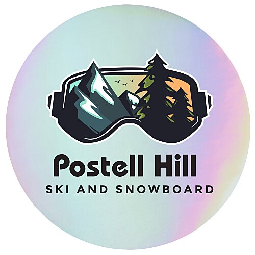 Holographic Sticker - Circle - 3-1/2" Main Image