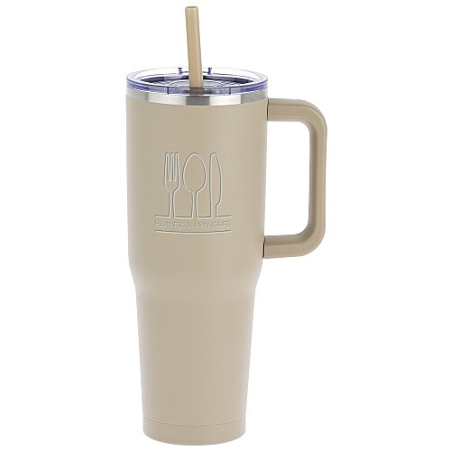 Harriton Vacuum Mug with Straw - 40 oz. Main Image