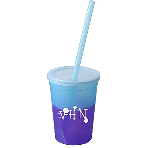 Mood Stadium Cup with Straw - 12 oz. - 24 hr Main Image