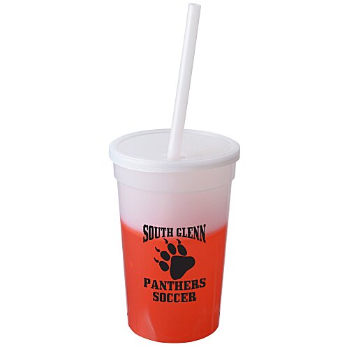 Mood Stadium Cup with Straw - 17 oz. - 24 hr Main Image