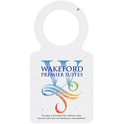 Seed Paper Wine Neck Hang Tag Main Image