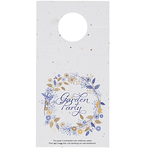 Seed Paper Die-Cut Bottle Neck Tag Main Image
