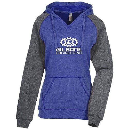 Varsity Fleece Raglan Hoodie - Ladies' - Screen Main Image