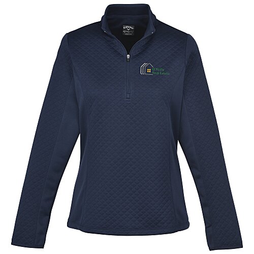 Callaway Diamond Quilted Fleece 1/4-Zip Pullover - Ladies' Main Image