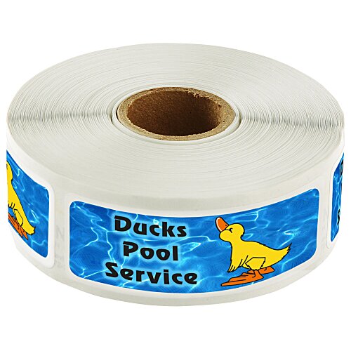 Full Color Sticker by the Roll - Rectangle - 1" x 3" - 24 hr Main Image
