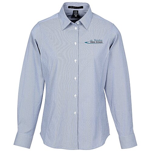 CrownLux Performance Microstripe Shirt - Ladies' Main Image