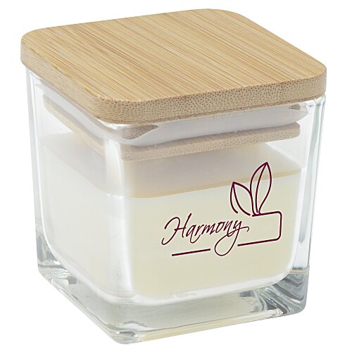 Mini Candle with Bamboo Lid Main Image