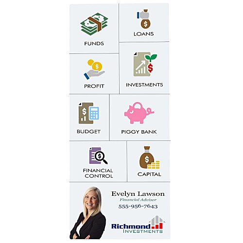 Business Card Message Magnet - 8-1/4" x 3-1/2" Main Image